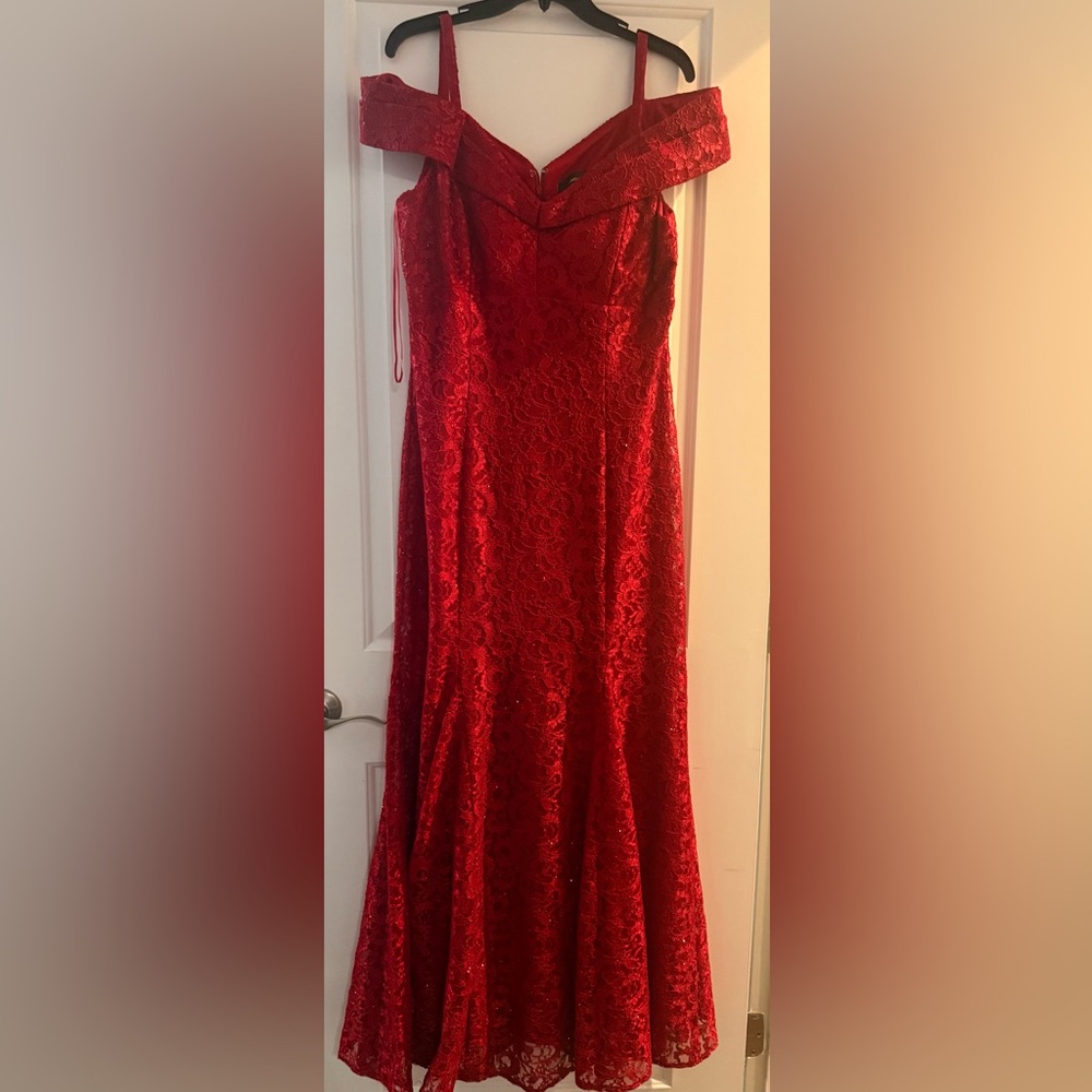 R&M Richards Vibrant Red Gown